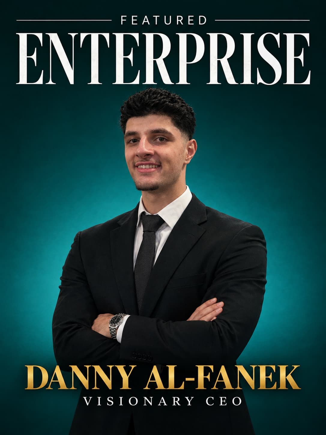 Medium magazine cover: Danny Al-Fanek, Visionary CEO
