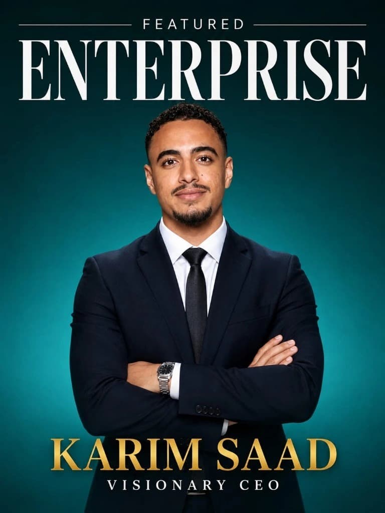 Medium magazine cover: Karim Saad, Visionary CEO